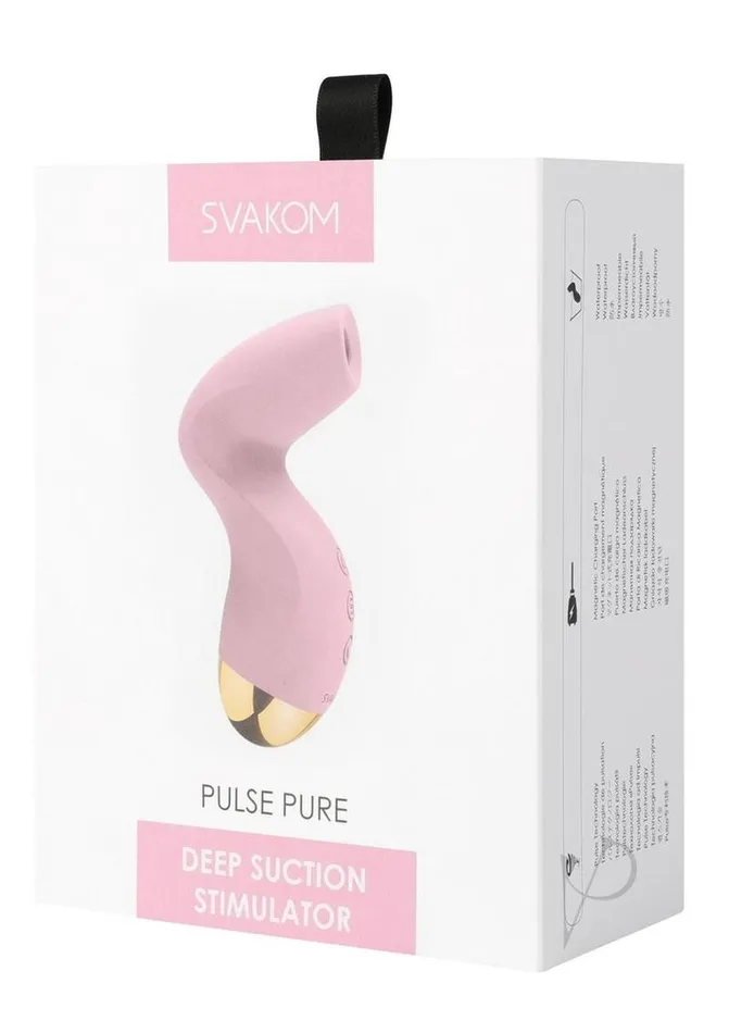 Vibrators Svakom Svakom Pulse Pure Silicone Clitoral Stimulator PinkSilver Vibrators Svakom Svakom Pulse Pure Silicone Clitoral Stimulator PinkSilver