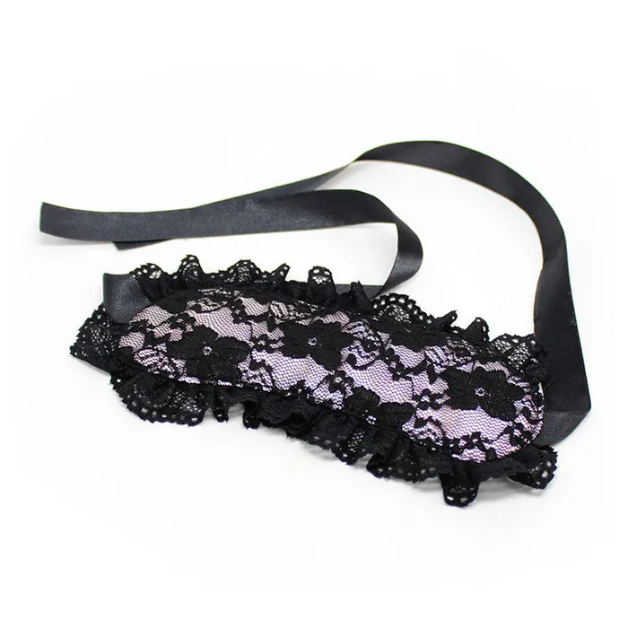 Vibrators Wild Night Fantasies Exotic Black and Pink Lace Blindfold
