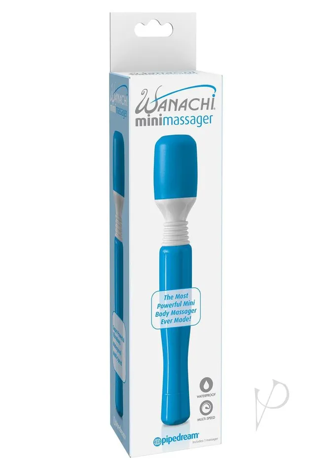 Wanachi Vibrators Mini Wananchi Wand Massager Blue