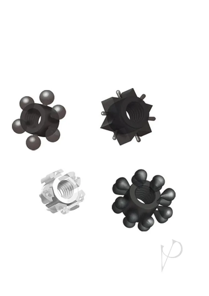 Wet Dreams Dildos Pleasure Stars Jelly Cock Rings 6 Per Pack Assorted Colors