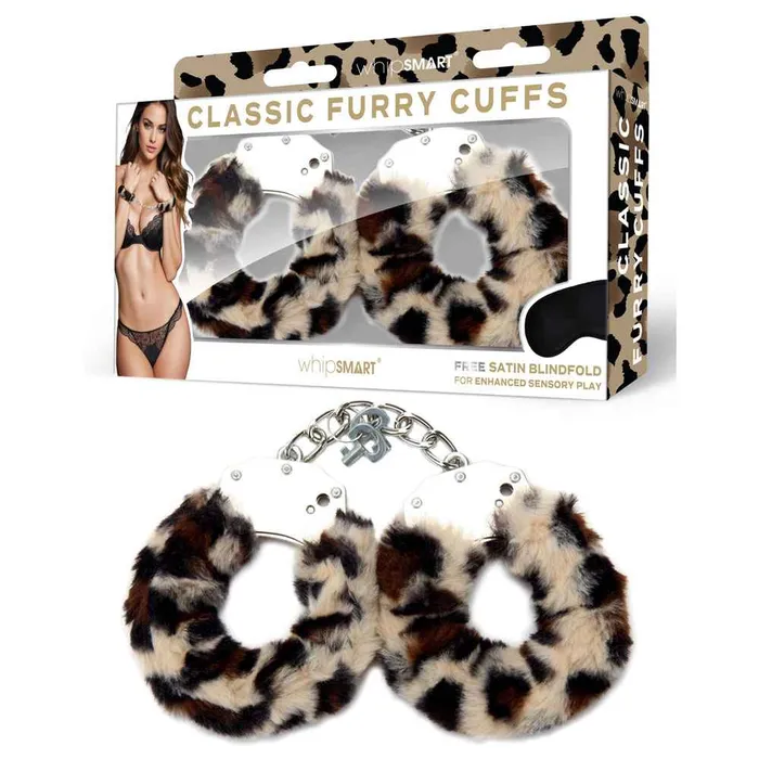 WhipSmart Couples WhipSmart Classic Furry Cuffs Leopard