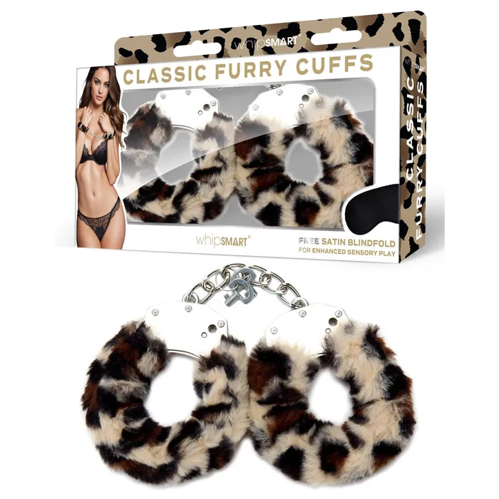 WhipSmart Couples WhipSmart Classic Furry Cuffs Leopard