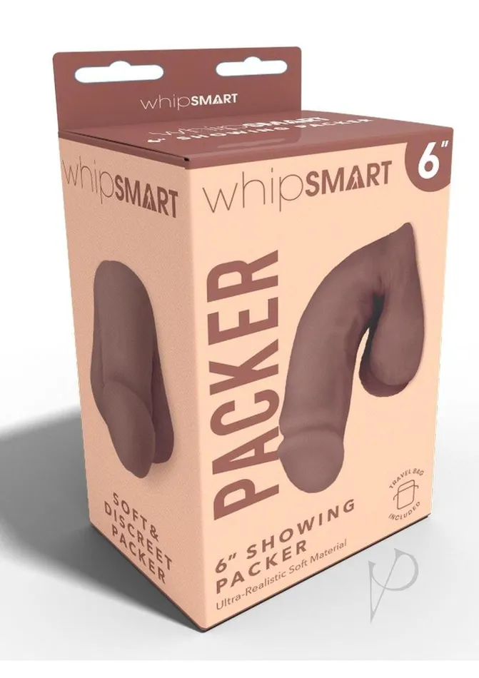 WhipSmart Showing Packer 6in Chocolate Whipsmart Vibrators