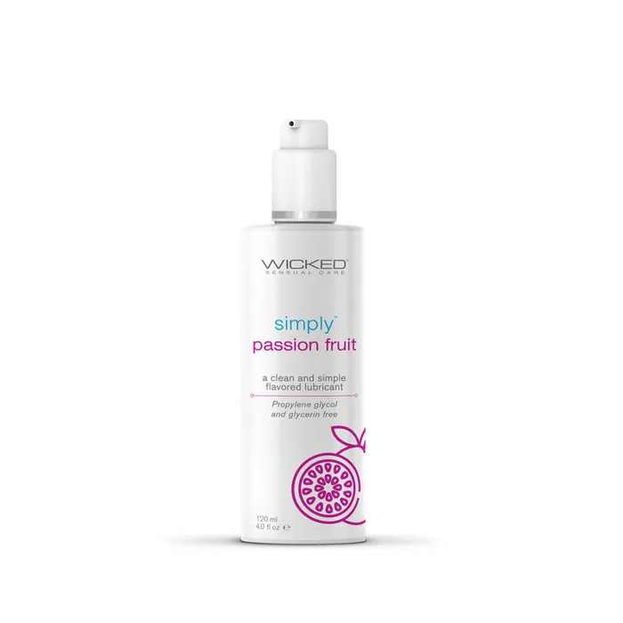 Wicked Simply Aqua Passion Fruit Water Based Lubricant 120ml Wild Night Fantasies Lubricants