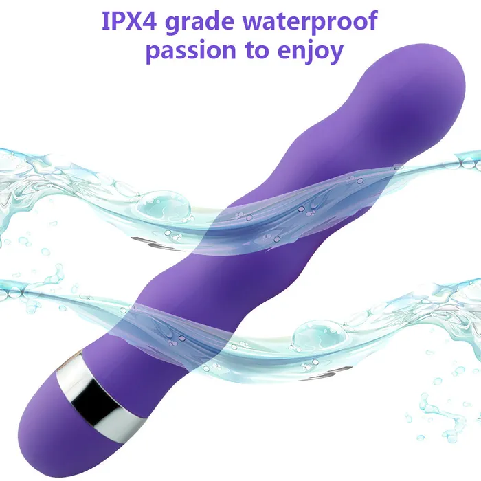 Wild Night Fantasies 10 Speed Silicone Ribbed Bullet Vibrator Female Sex Toys