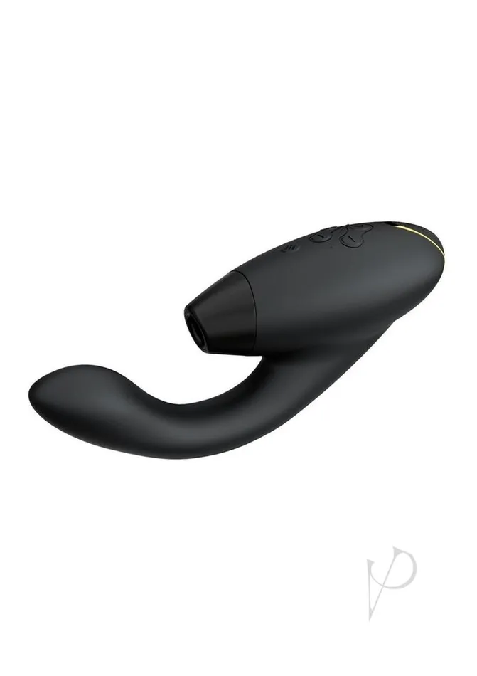 Womanizer Duo 2 Silicone Rechargeable Clitoral and GSpot Stimulator Black Womanizer Female Sex Toys