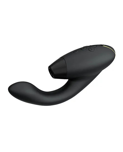 Womanizer Duo 2 Silicone Rechargeable Clitoral and GSpot Stimulator Black Womanizer Female Sex Toys