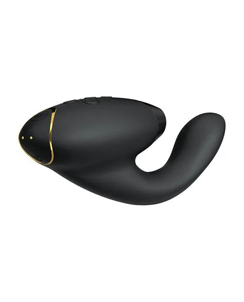 Womanizer Duo 2 Silicone Rechargeable Clitoral and GSpot Stimulator Black Womanizer Female Sex Toys