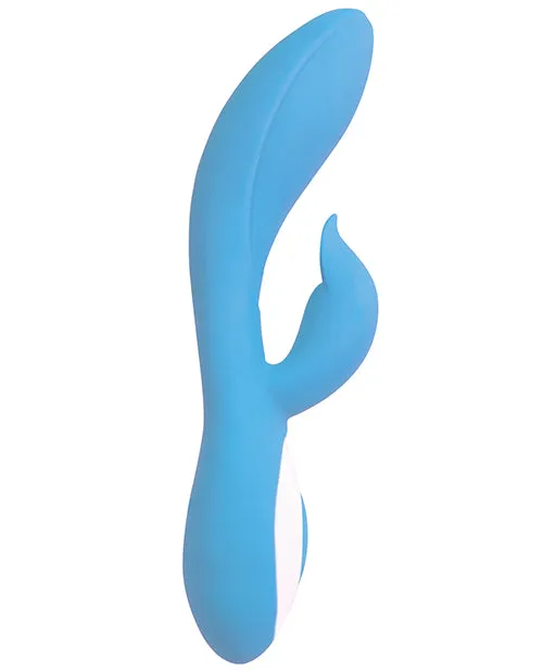 Wonderlust Harmony Rechargeable Silicone Rabbit Vibrator Blue Wonderlust Female Sex Toys