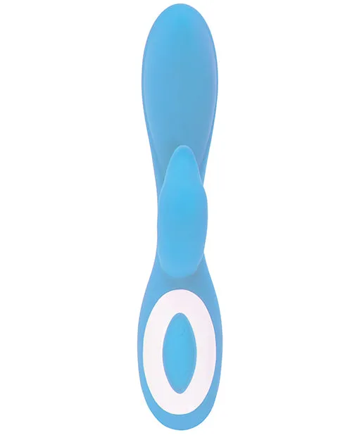 Wonderlust Harmony Rechargeable Silicone Rabbit Vibrator Blue Wonderlust Female Sex Toys
