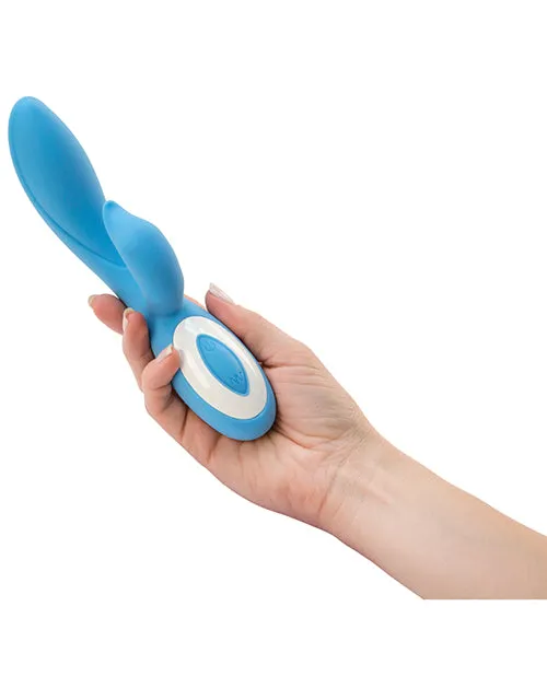 Wonderlust Harmony Rechargeable Silicone Rabbit Vibrator Blue Wonderlust Female Sex Toys