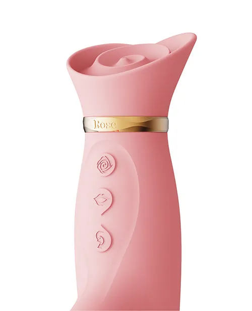 Zalo Vibrators ZALO Rose Thruster Strawberry Pink