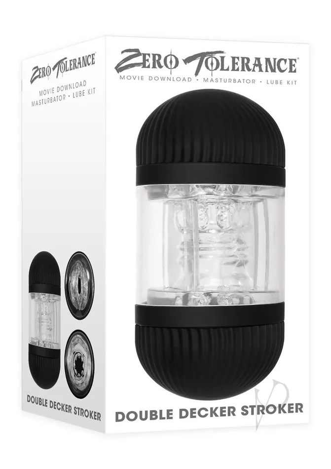 Zero Tolerance Anal Zero Tolerance Double Decker Stroker BlackClear