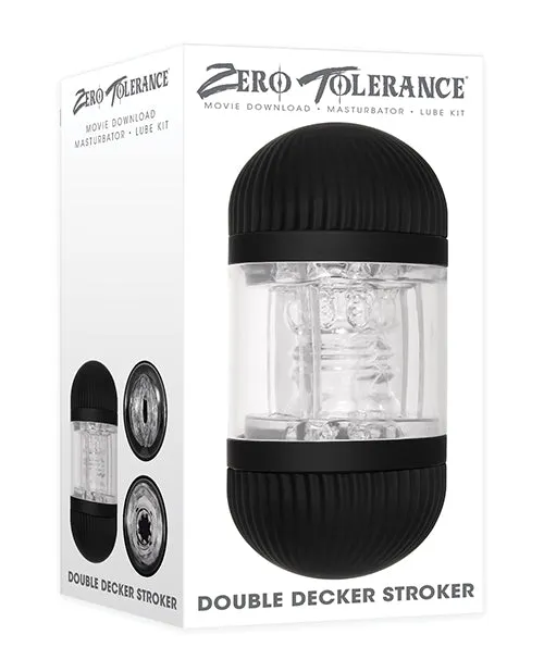 Zero Tolerance Anal Zero Tolerance Double Decker Stroker BlackClear