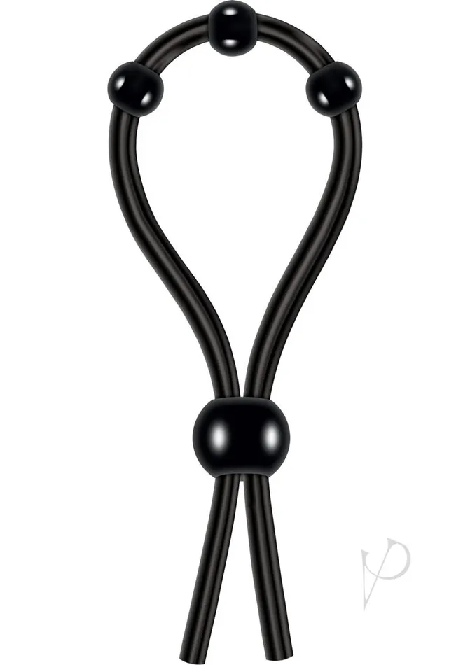 Zero Tolerance Anal Zero Tolerance Ultimate Silicone Cock Tie with Adjustable Pleasure Beads Black