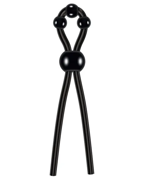 Zero Tolerance Anal Zero Tolerance Ultimate Silicone Cock Tie with Adjustable Pleasure Beads Black