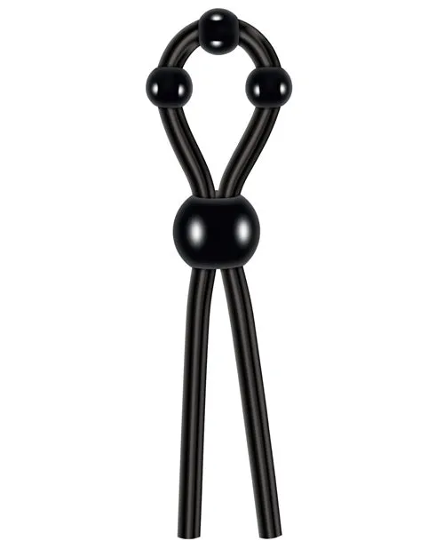 Zero Tolerance Anal Zero Tolerance Ultimate Silicone Cock Tie with Adjustable Pleasure Beads Black