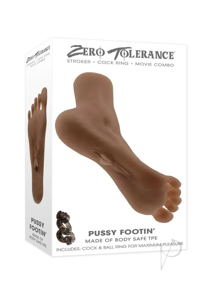Zero Tolerance Pussy Footin Masturbator Chocolate Zero Tolerance Male Sex Toys