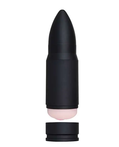 Zero Tolerance Shell Shock Rechargeable Vibrating Pussy Stroker with DVD Download Black Zero Tolerance Male Sex Toys