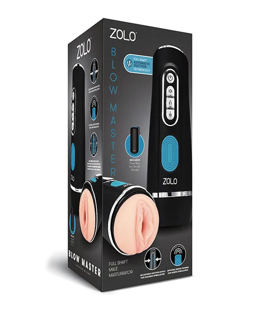 Zolo Blow Master Rechargeable Silicone Masturbator BlackBlue Zolo Anal Zolo Blow Master Rechargeable Silicone Masturbator BlackBlue Zolo Anal